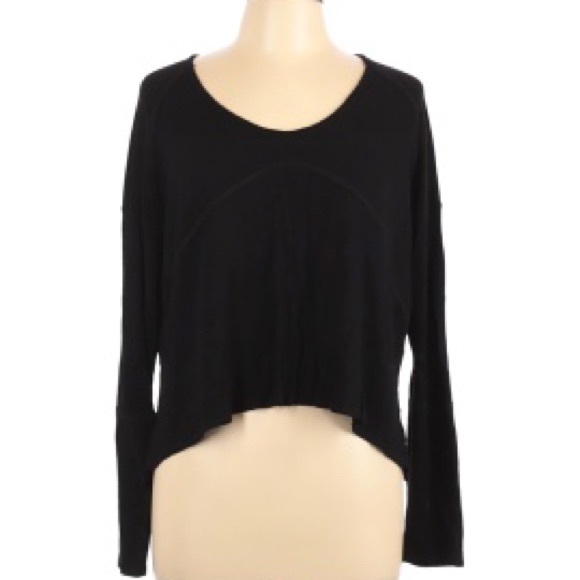 Black wide neck top - Picture 7 of 7